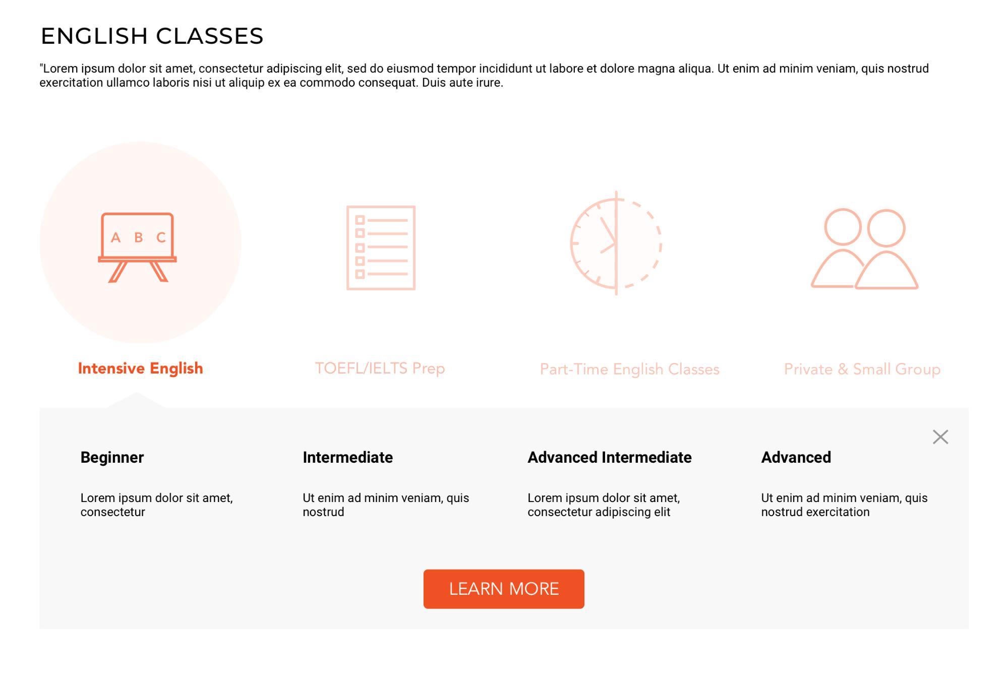 mid-fi design of interactive