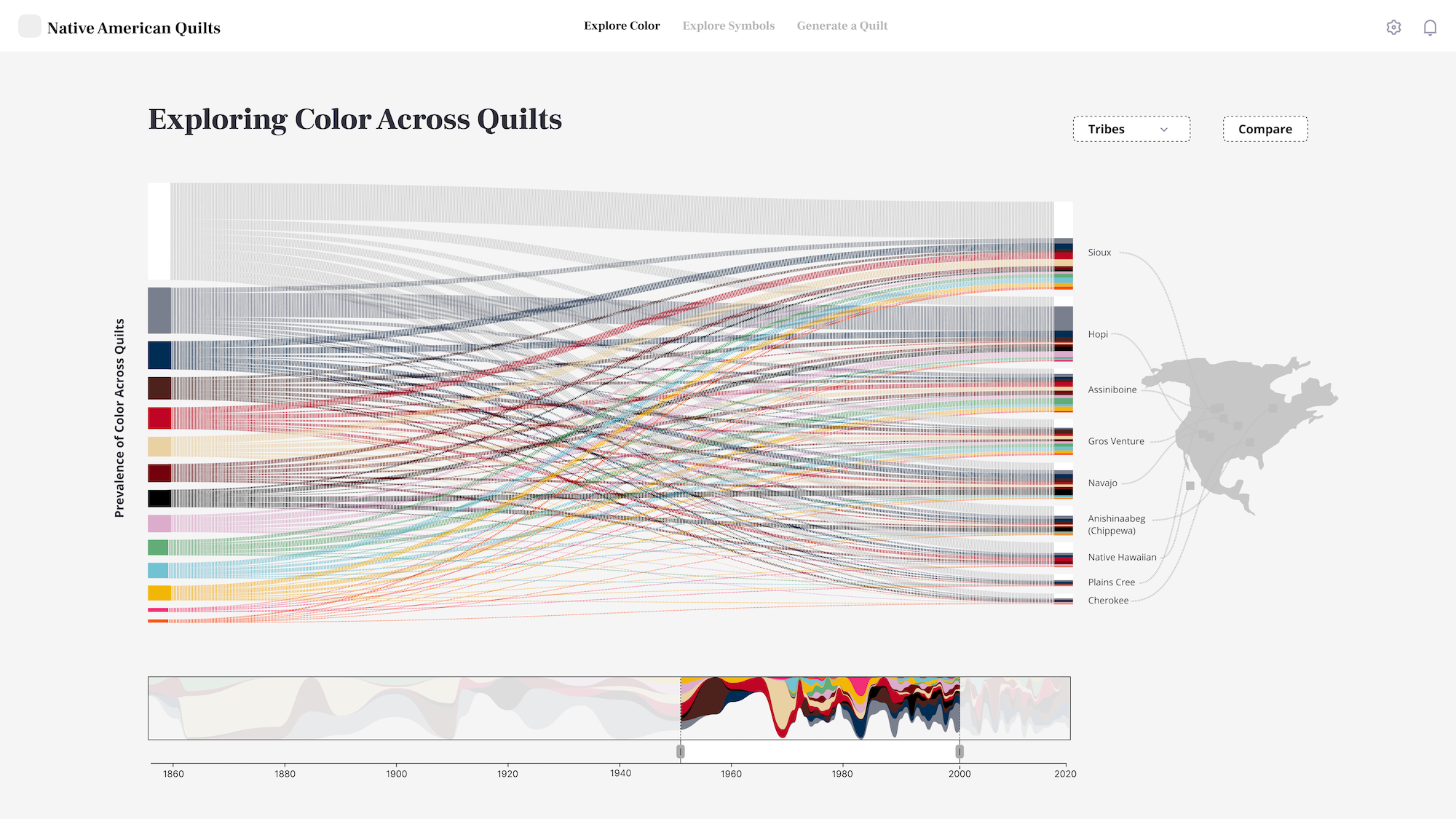 Final Visualizations of Exploring Color Across Quilts